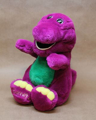 Vintage 1992 Barney The Purple Dinosaur 12 Inch Stuffed Plush Animal Lyons Group
