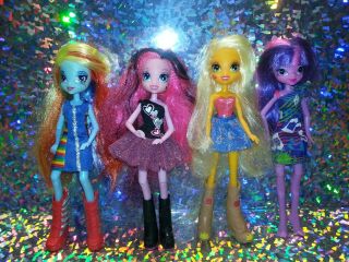 Mlp My Little Pony Equestria Girls Dolls Set Of 4 Gift