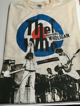 The Who Vintage White The Who Official Wholigan Xl T - Shirt