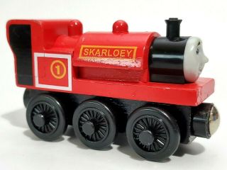 Skarloey Thomas The Train & Friends Wooden Railway Red Engine No Stripe