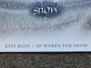 KATE BUSH - 50 WORDS FOR SNOW - LITHOGRAPH PRINT - REMASTERED POP UP - LIMITED 3