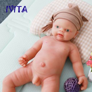 Special 46cm Full Body Silicone Reborn Doll Lifelike Baby Boy Birthday Gift