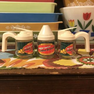 Vintage Gemco Sugar And Creamer/syrup Dispensers