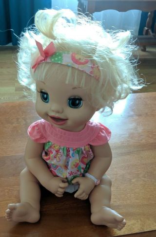 2007 Hasbro Baby Alive Doll Learns To Potty Eyes And Mouth Moves And She Talks