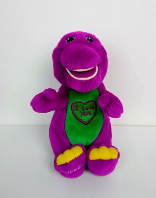 Barney Dinosaur Plush 10 " Sings " I Love You " Theme Lyons Golden Bear