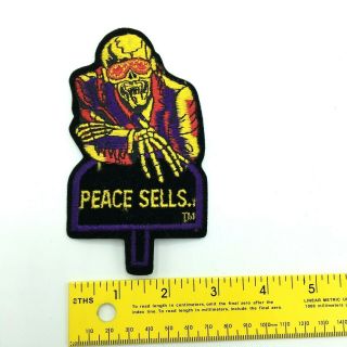Vintage Megadeth Peace Sells Heavy Metal Rock Logo Jacket Patch Iron On 5 " X 3 "