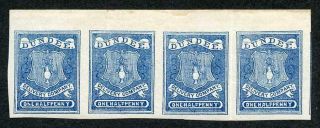 Circular Delivery Sgcd50a Dundee 1/2d Blue Horizontal Group Of Four (imper