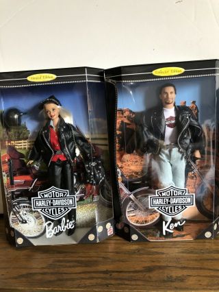 1997 Harley Davidson Barbie & 1998 Harley Davidson Ken