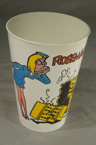 1976 Rosemary Hong Kong Phooey Hanna Barbera 5 " Plastic Drinking Slurpee Cup