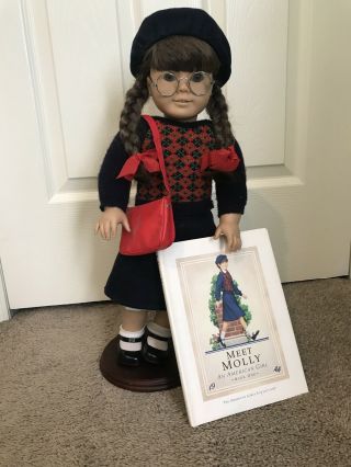 American Girl Doll Molly Mcintire With Book,  Outfit In Great Shape