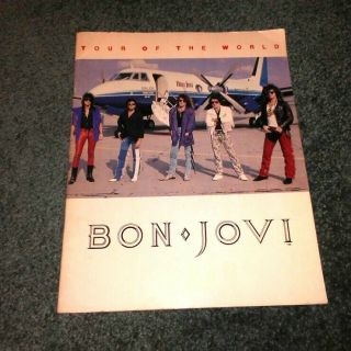 Bon Jovi - Tour Of The World Program Book - 1986/87 Slippery When Wet Album Era