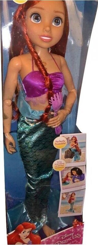 Disney Little Mermaid Princess 32 " Poseable My Size Doll Ariel