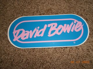 Vintage 1980’s Wrif 101 Detroit,  David Bowie Bumper Sticker.  Rare