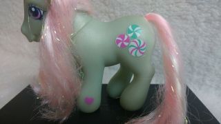 Minty III 3 Walking Pose My Little Pony G3 Ponies Peppermints Green Pink 2