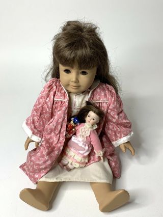 American Girl Pleasant Company White Body Samantha Doll With Gown Robe Clara