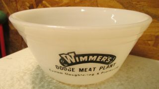Old Federal Glass Mixing Bowl Wimmers Dodge Nebraska