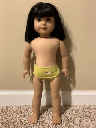 Ivy Ling American Girl Doll With Underwear & Meet Accessories Earrings