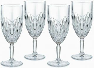 Set Of 4 Marquis By Waterford Brookside Iced Beverage Crystal Glasses