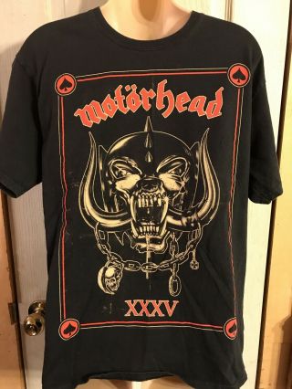 Motorhead Xxxv T Shirt Size Medium