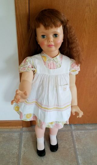 Vintage Ideal Patti Playpal Doll With Auburn Hair And Outfit