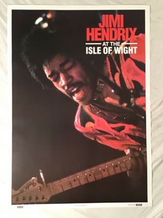 Jimi Hendrix Experience 1990 Poster Isle Of Wight Splash England