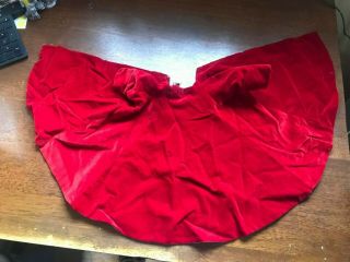 Vintage Madame Alexander Cissy Velvet Red Cape Coat 2