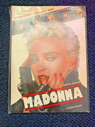 Madonna Hungary Book By Sebok Janos - Soft Back - Every Page Madonna 1988/1989