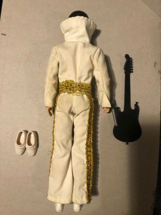 Vintage Elvis Presley Eugene Doll with Jumpsuit Scarf Microphone and Guitar 3