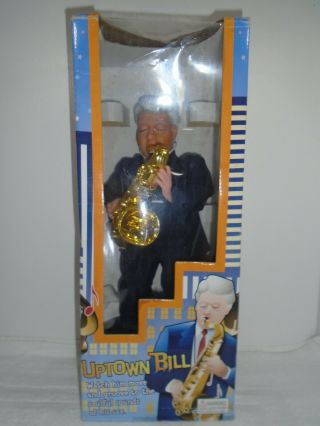 Bill Clinton Uptown Bill Animated Saxophone Playing Figure 16 "