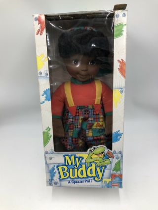 Vintage Hasbro/playskool 1985 African American My Buddy Doll