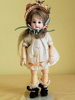 Antique 9 " Armand Marseille Bisque Head Doll W/beautiful Vintage Clothing