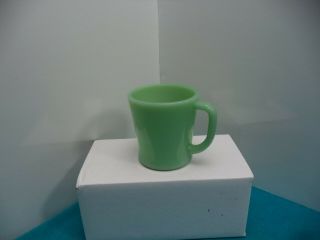 Vtg Fire King Jadite Coffee Mug Cup " D " Handle Near Pls Read