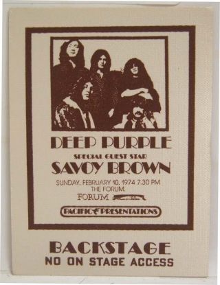Deep Purple (ritchie Blackmore) - Savoy Brown - Vintage 1970 