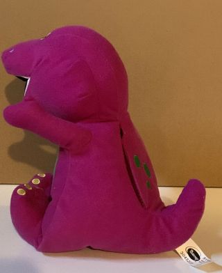 Plush Toy Doll BARNEY the Purple Dinosaur Singing I LOVE YOU Song 8” Tall 2