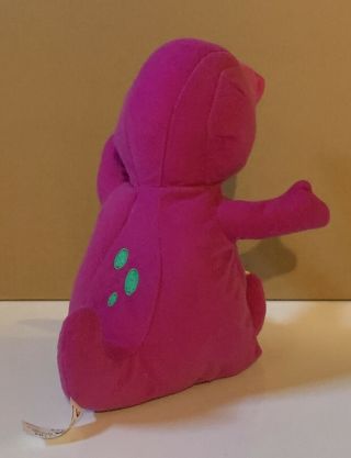 Plush Toy Doll BARNEY the Purple Dinosaur Singing I LOVE YOU Song 8” Tall 3