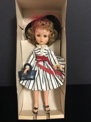 Stunning Vtg Cosmopolitan 8 " Little Miss Ginger Fashion Doll W Purse,  Box