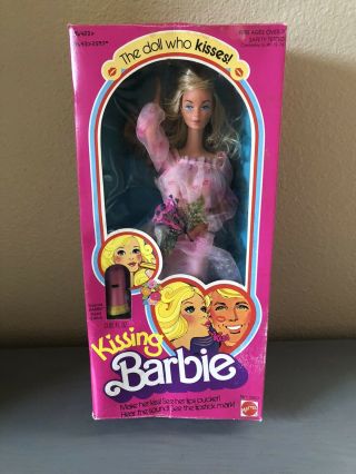 Mattel 1978 Vintage Kissing Barbie Doll No.  2597