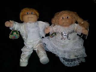 Tsukuda Cabbage Patch Kids Bride & And Groom Wedding Couple
