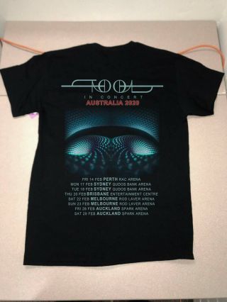 Tool band T shirt Fear Inoculum 2019/ 2020 Tour Date Australia PROMO 2