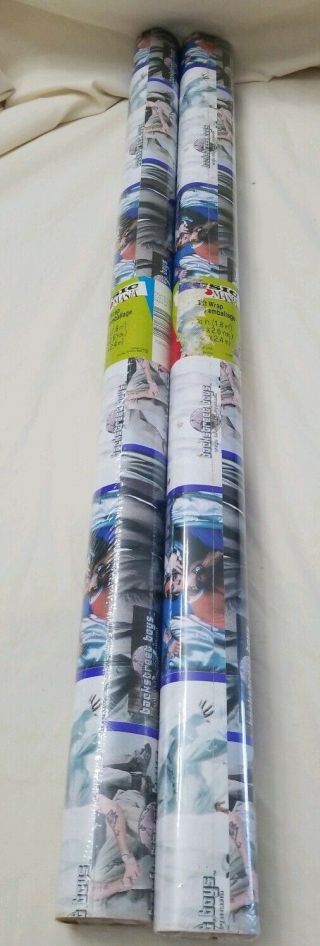 2 - Vintage Backstreet Boysgift Wrap Wrapping Paper American Greetings