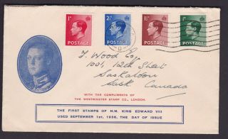 Gb.  Keviii.  First Day Cover.  1st Sep 1936.