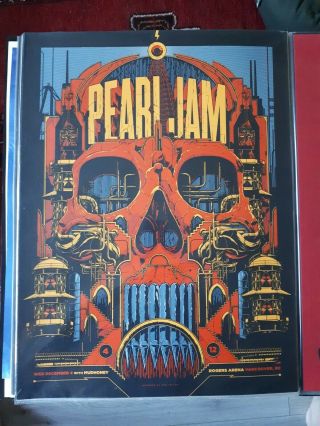 Pearl Jam Poster December 4 2012 Ken Taylor Rogers Arena Vancouver Bc