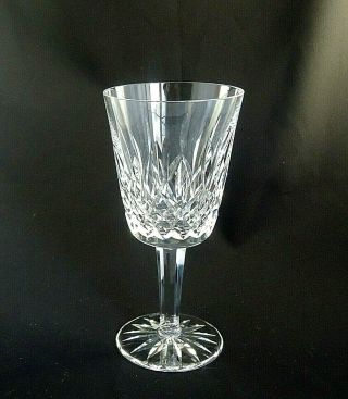 Lismore By Waterford Crystal Water Goblet Glass 6 7/8 " Tall Flawed