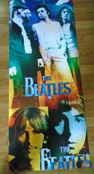 The Beatles / Door Size Poster / Group - 8360 / Exc.  Cond.  - 21 X 62 " Usa