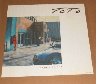 Toto Fahrenheit Poster 1984 Promo 23x23