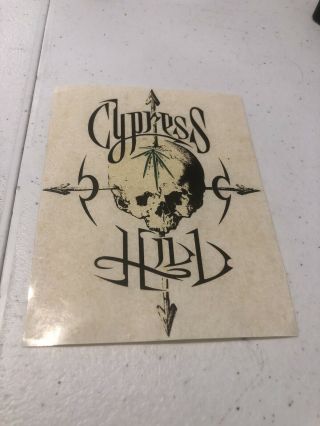 Cypress Hill " Black Sunday " 1993 Promotional Release Sticker Vintage Decal
