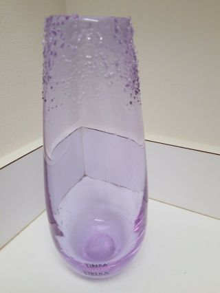 Stunning & Unusual Libera Czech Republic Modern Beaded Art Glass Vase