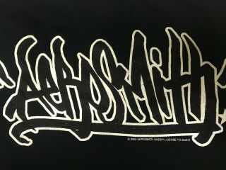 Aerosmith Medium 2002 Just Push Play Graffiti Glow In The Dark Shirt 2