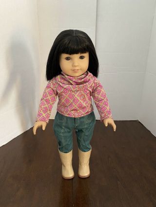 American Girl Doll Asian Ivy Ling In Meet Outfit Julie’s Friend