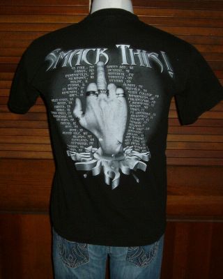 Vtg Godsmack Smack This Tour Band T Shirt 2003 Middle Finger Graphics Sz M